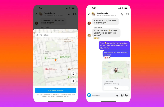Instagram Canlı Konum Paylaşımı